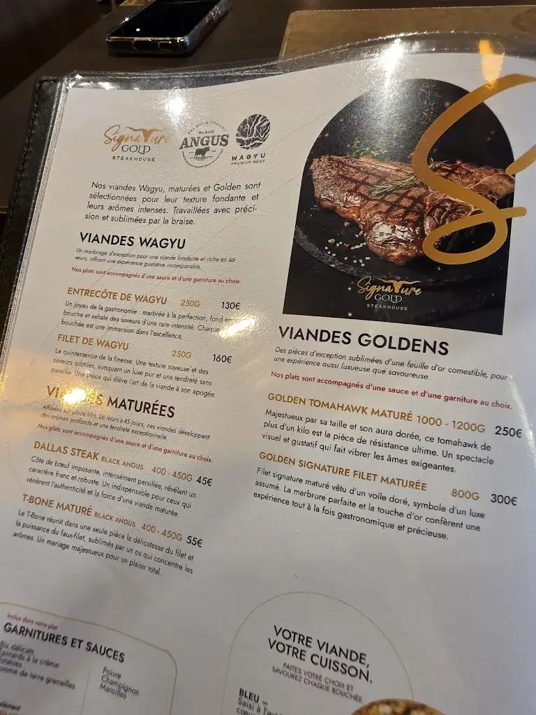 Menu_Signature Gold Steakhouse_Halluin_image_1