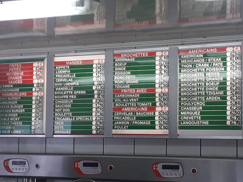 Menu_Friterie de la Rouge Porte_Halluin_image_1