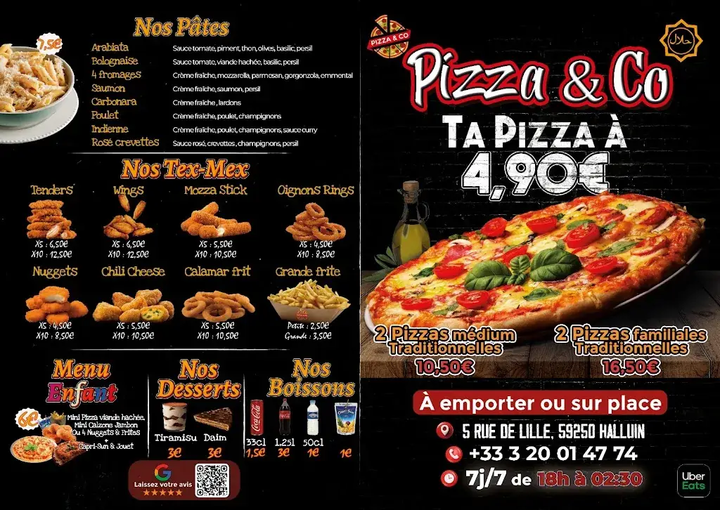 Menu_Pizza and co Halluin_Halluin_image_2