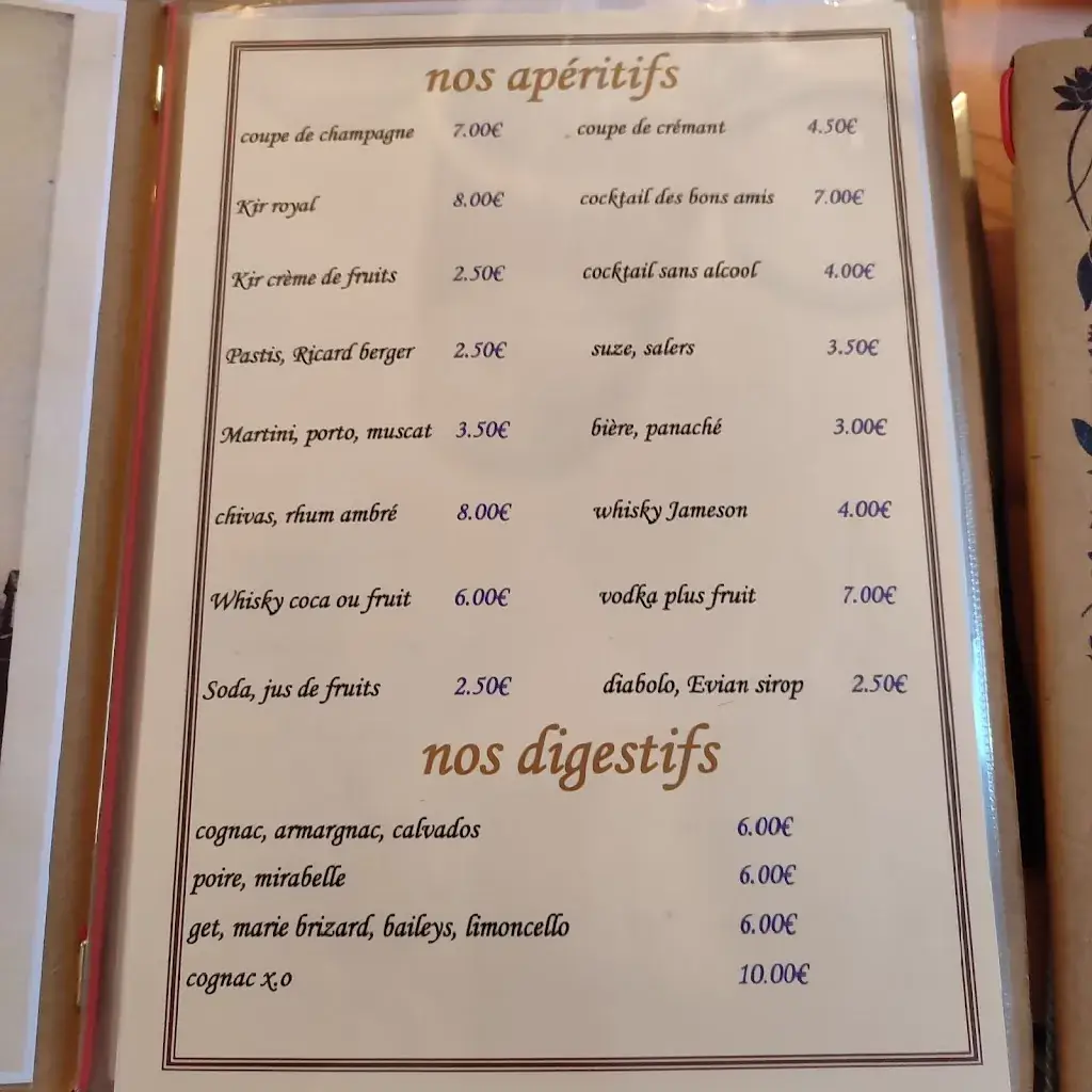 Menu_AUX BONS AMIS café restaurant_Culhat_image_3