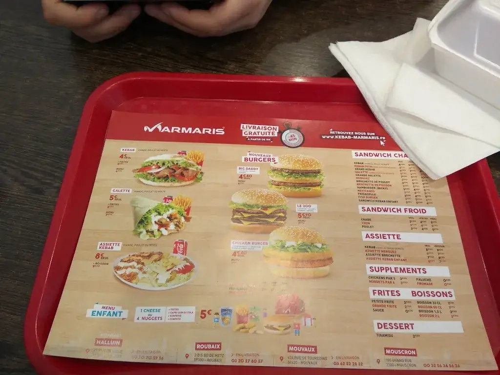Menu_Marmaris Kebab Halluin_Halluin_image_1