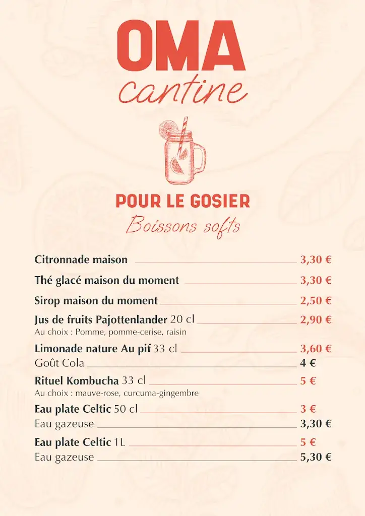 Menu_OMA Cantine | Restaurant et traiteur à Roncq_Roncq_image_2