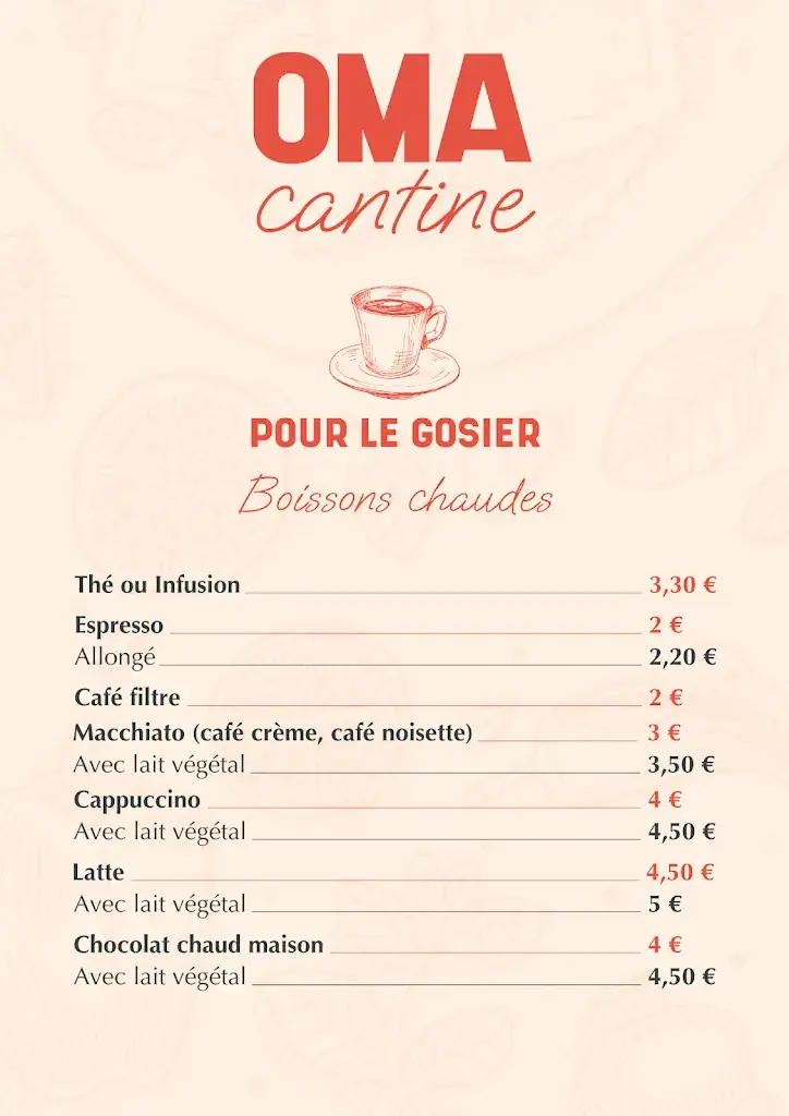 Menu_OMA Cantine | Restaurant et traiteur à Roncq_Roncq_image_4