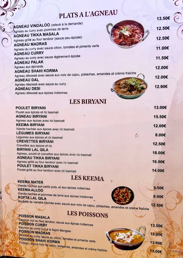 Menu_Lal Qila_Chapelle-en-Serval_image_1