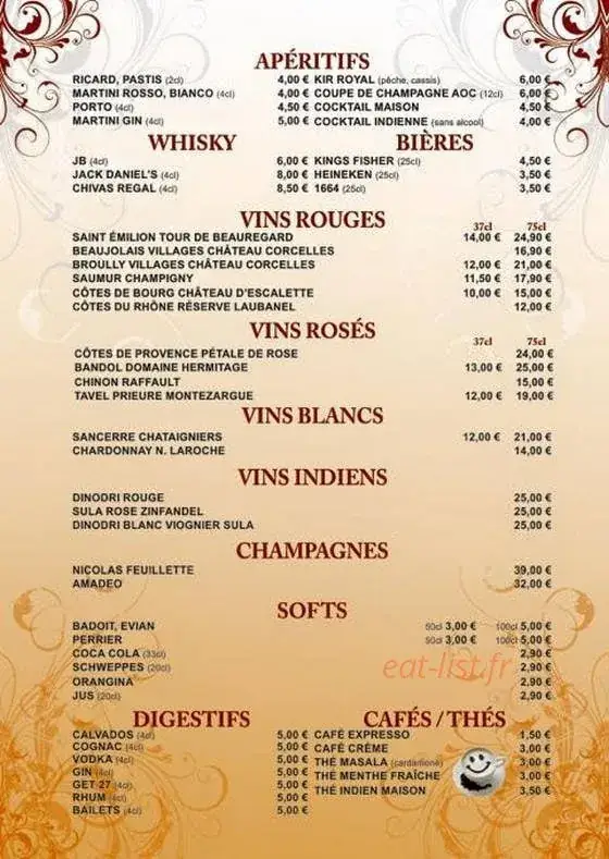 Menu_Lal Qila_Chapelle-en-Serval_image_4