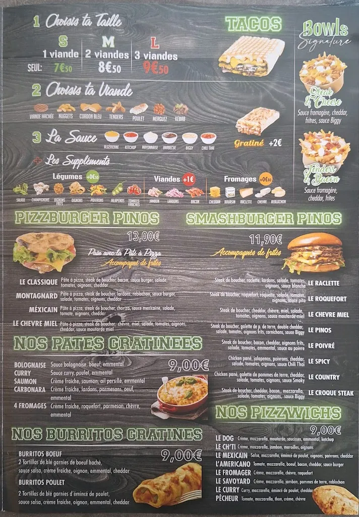 Menu_pizza pinos laigneville_Laigneville_image_1