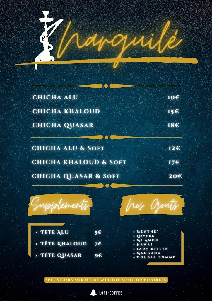 Menu_Loft and Coffee Pub_Laigneville_image_4