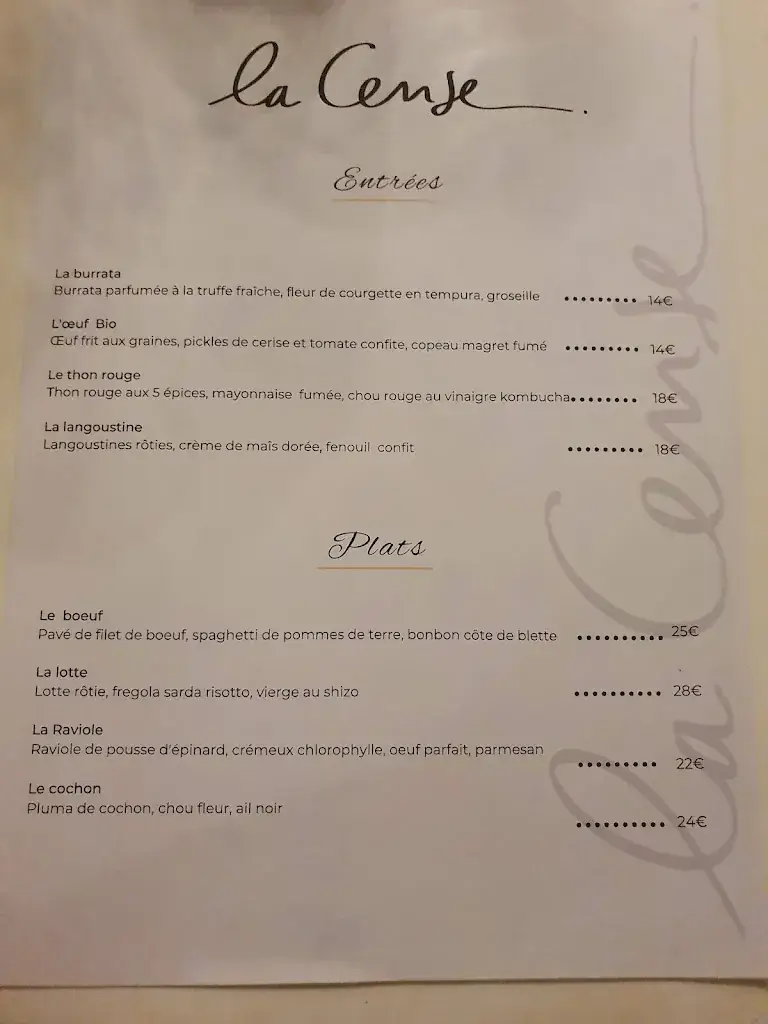 Menu_La Cense_Lambersart_image_1