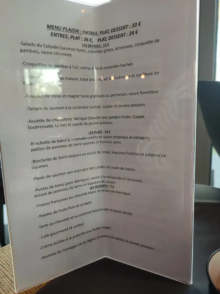 Menu_La Table du Colysée_Lambersart_image_4