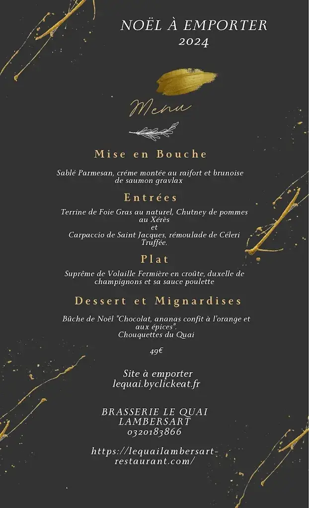 Menu_Le Quai - Christophe Scherpereel_Lambersart_image_1