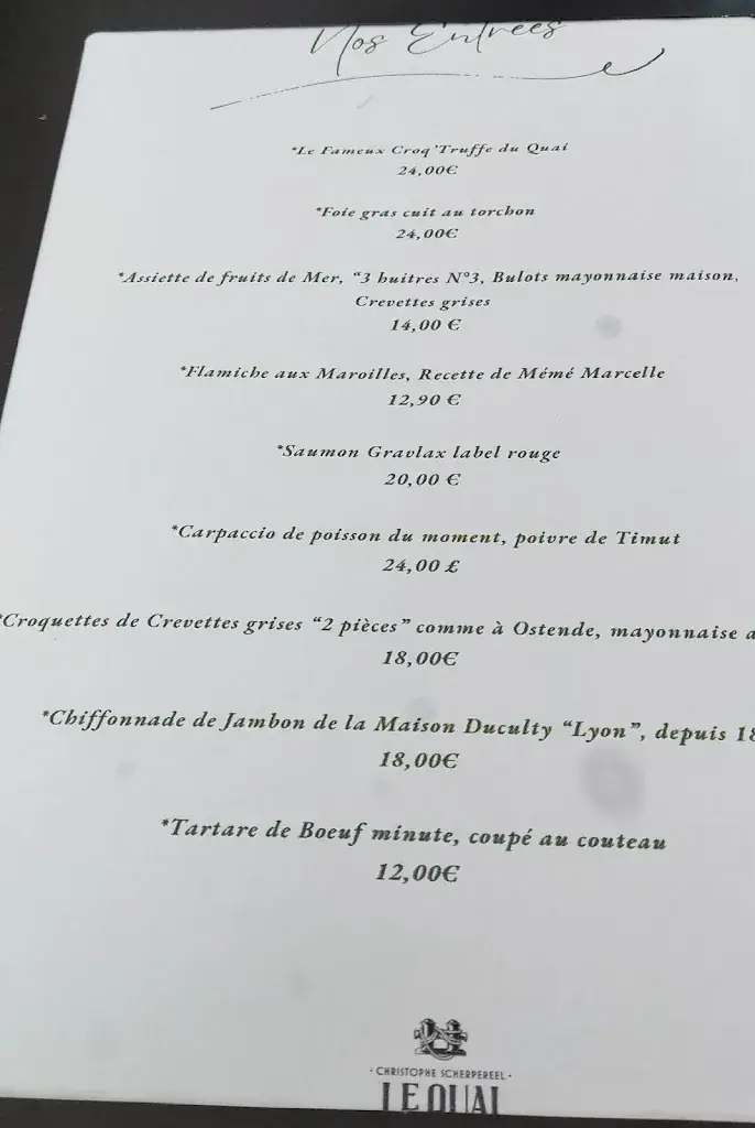 Menu_Le Quai - Christophe Scherpereel_Lambersart_image_3