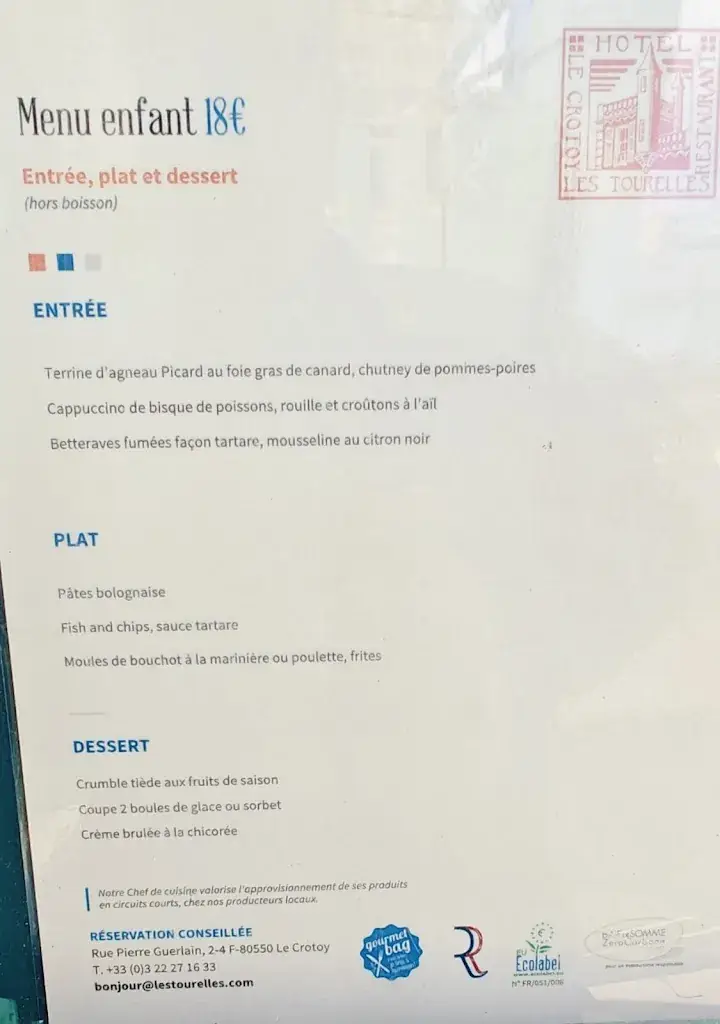 Menu_Les Tourelles_Crotoy_image_2