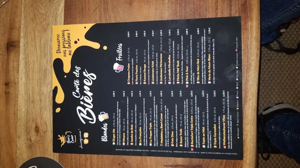 Menu_Beer's Corner_Plessis-Belleville_image_4