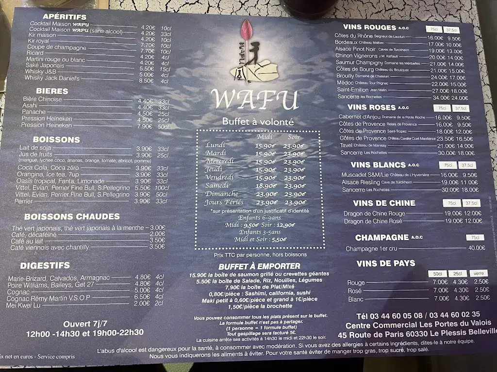 Menu_RESTAURANT WAFU_Plessis-Belleville_image_1