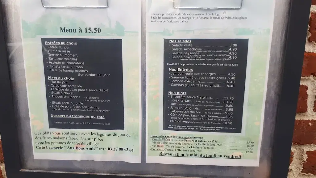 Menu_Aux Bons Amis_Esquerchin_image_2