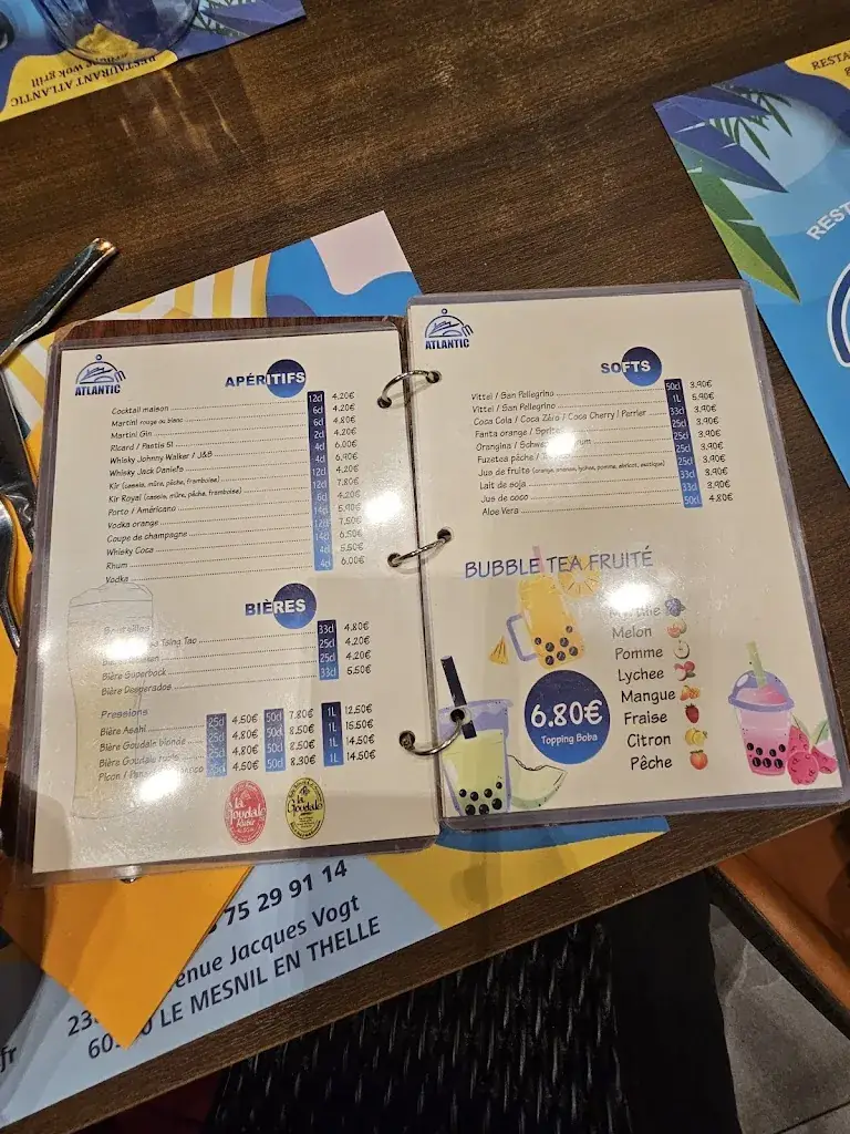 Menu_Restaurant Atlantic_Mesnil-en-Thelle_image_4