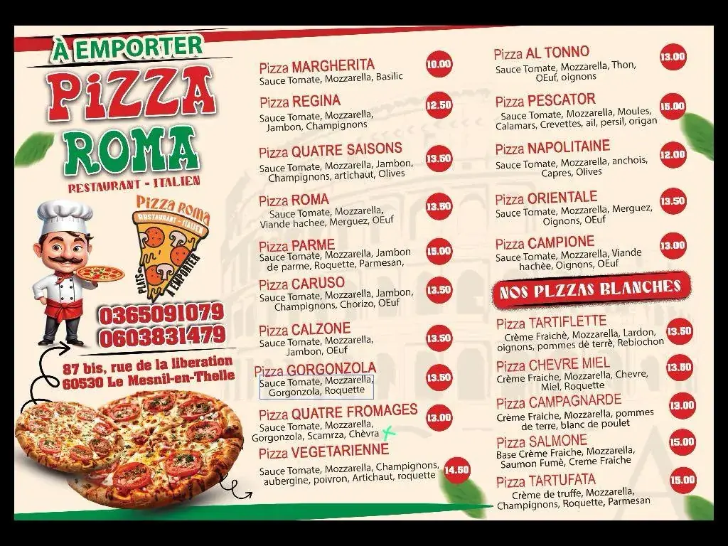 Menu_PIZZA ROMA_Mesnil-en-Thelle_image_1
