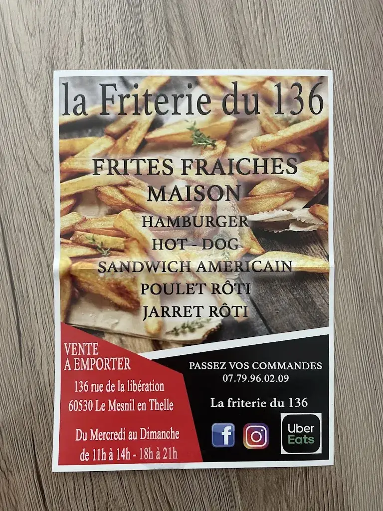 Menu_La friterie du 136_Mesnil-en-Thelle_image_2