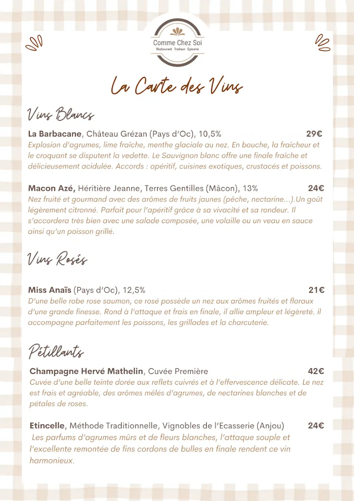 Menu_Comme Chez Soi | Lys-lez-Lannoy | Leers | Hem | Toufflers_Lys-lez-Lannoy_image_2
