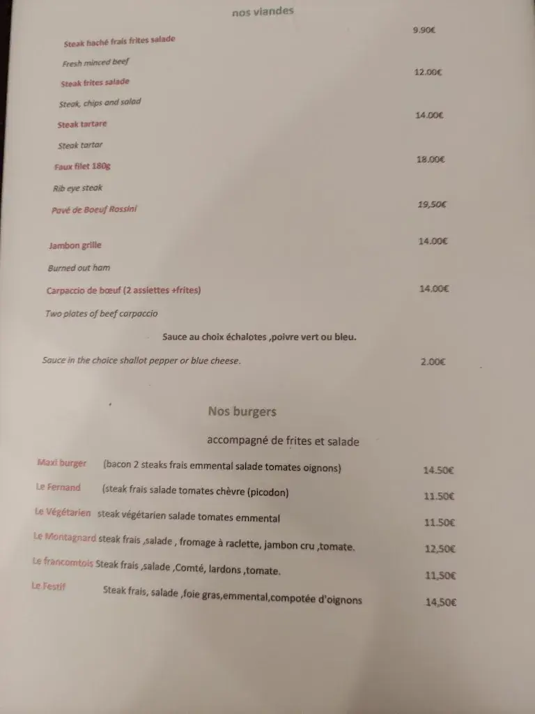 Menu_Brasserie Le Donjon_Crest_image_1