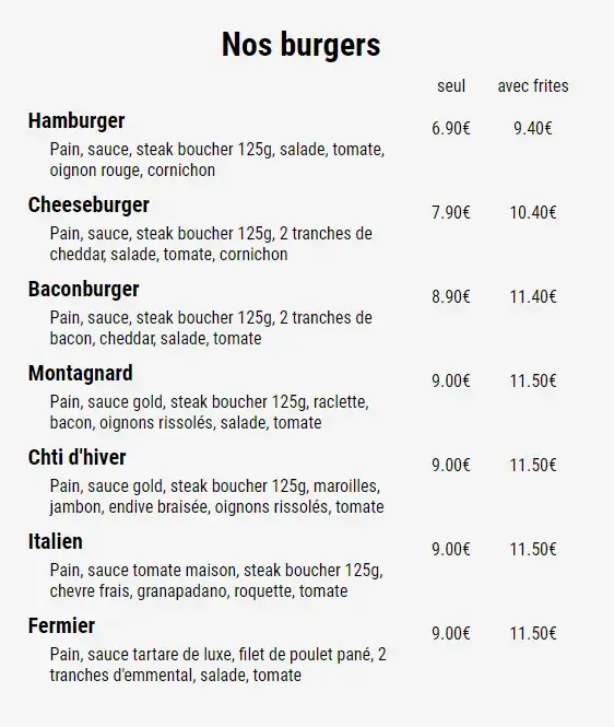 Menu_Friterie Leforestoise KN_Leforest_immagine_2