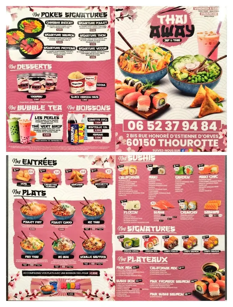 Menu_Thai Away Thourotte_Thourotte_imagen_1
