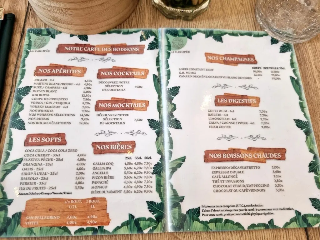 Menu_La Canopée | Restaurant Bar Lounge_Longueau_image_3