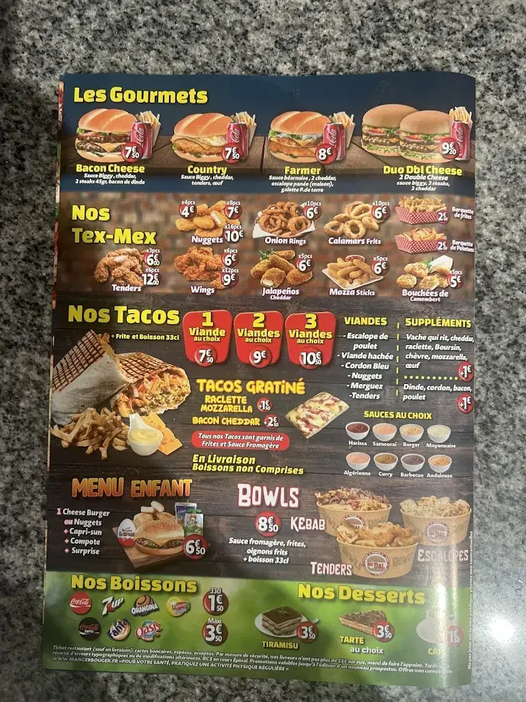 Menu_The Best Big Dal_Louvroil_immagine_2