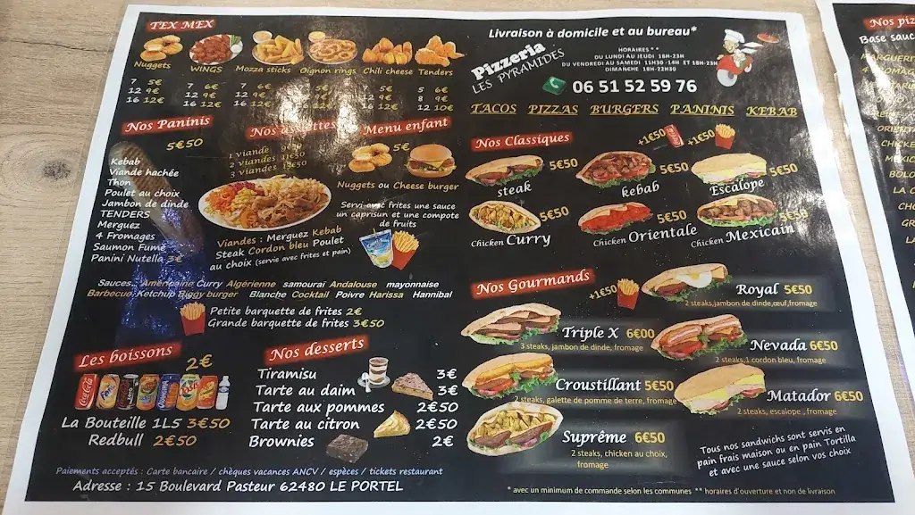 Menu_Snack Les Pyramides_Portel_image_2