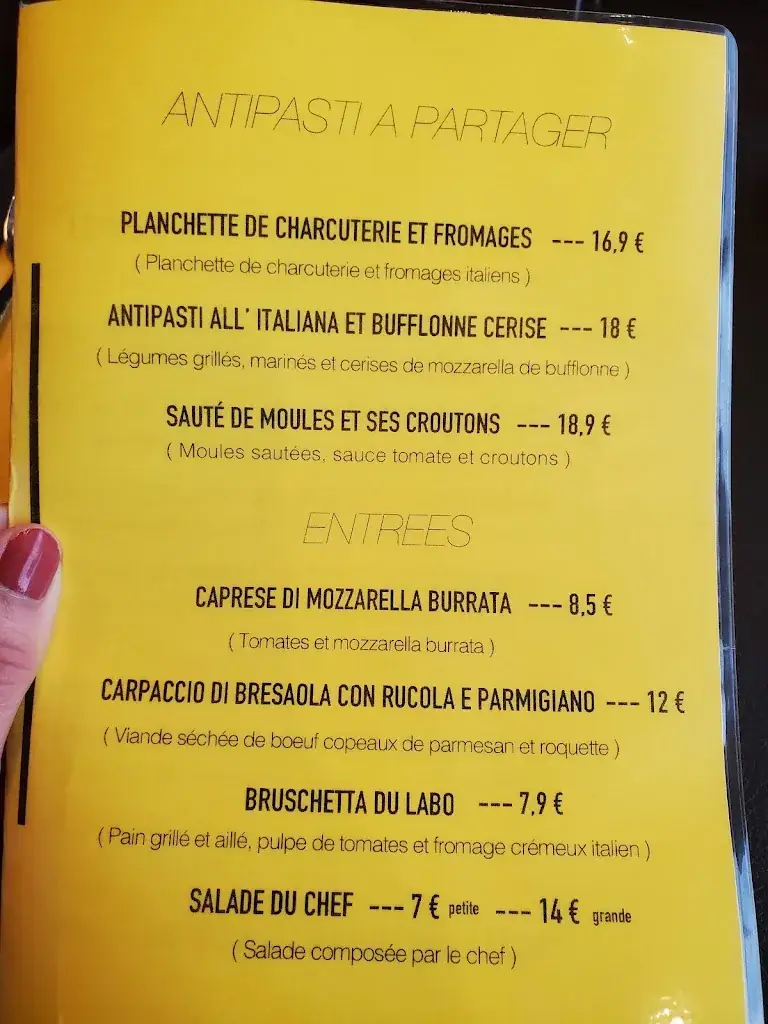 Menu_Le Labo à Pâtes_Cruseilles_image_1