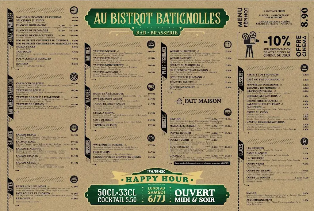 Menu_Au Bistrot Batignolles - Villeneuve d'Ascq -_Villeneuve-d'Ascq_image_1