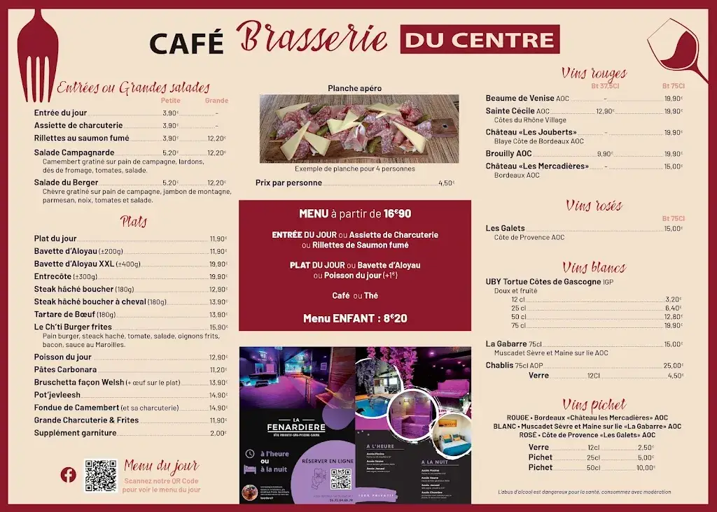 Menü_Cafe Brasserie Du Centre_Marck_Bild_1