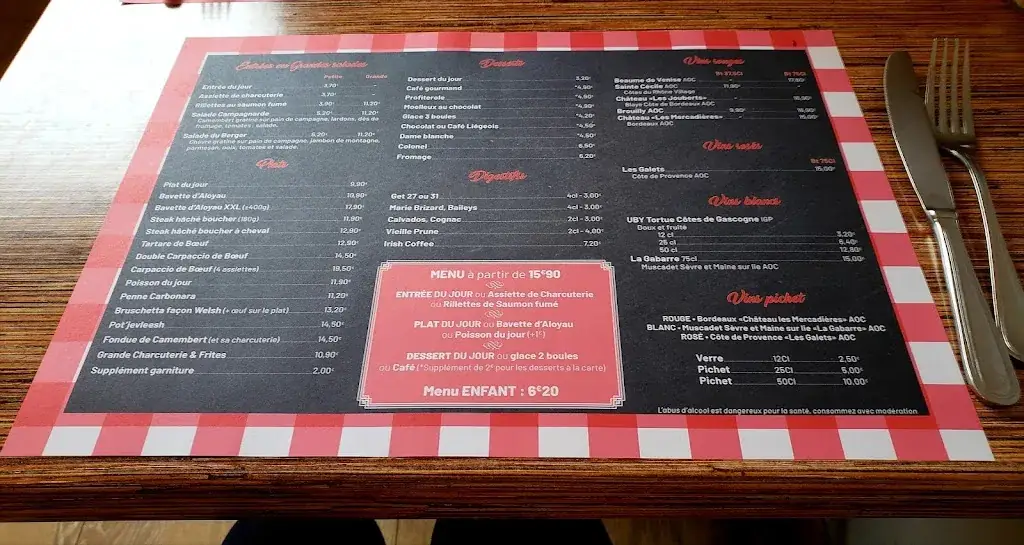 Menü_Cafe Brasserie Du Centre_Marck_Bild_2