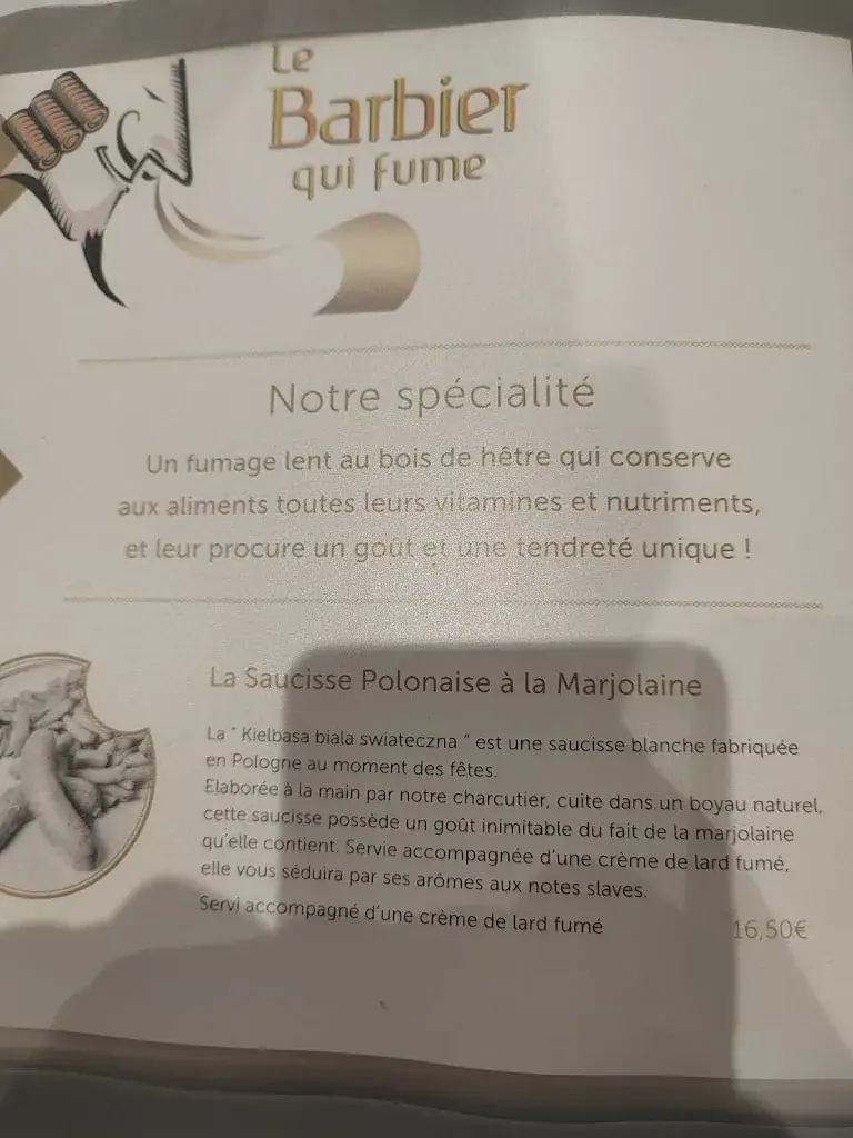 Menu_Le Barbier qui fume Vieux Lille_Lille_image_3
