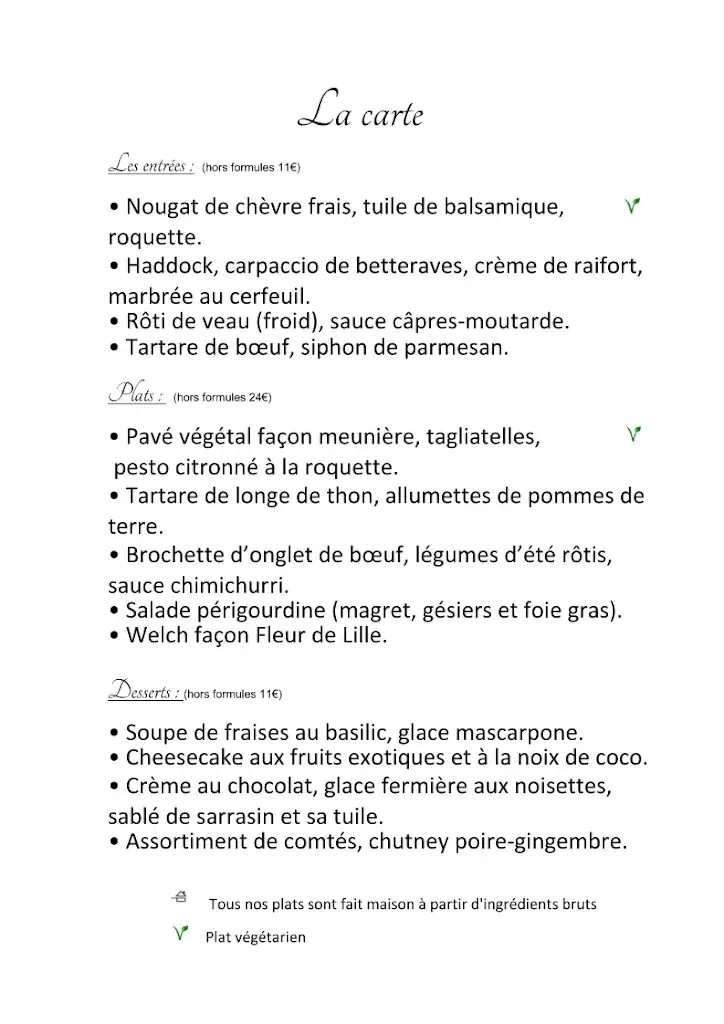 Menu_La Fleur de Lille_Lille_image_1