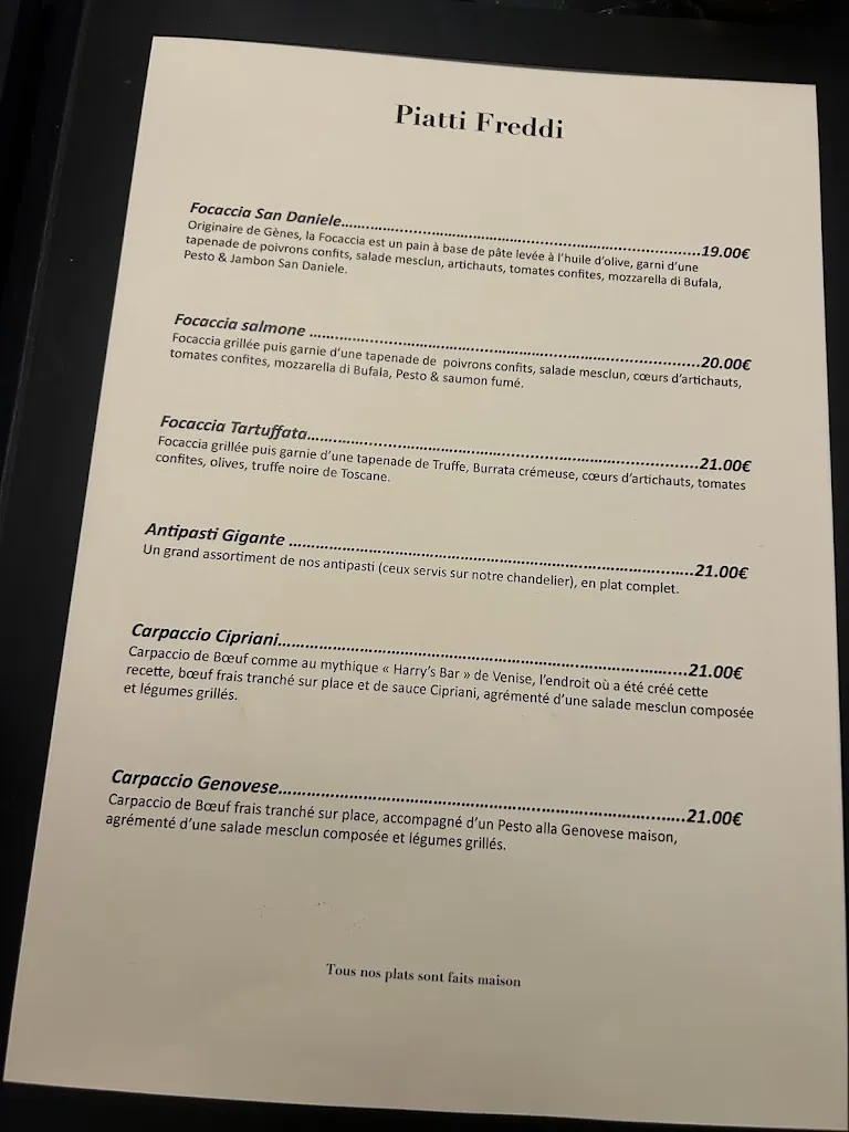 Menu_Bacio Divino - Restaurant Italien Lille_Lille_imagen_1