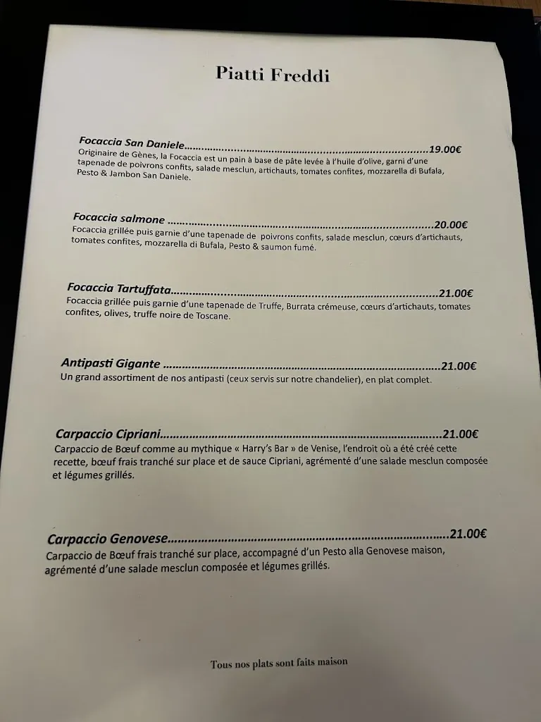 Menu_Bacio Divino - Restaurant Italien Lille_Lille_imagen_2