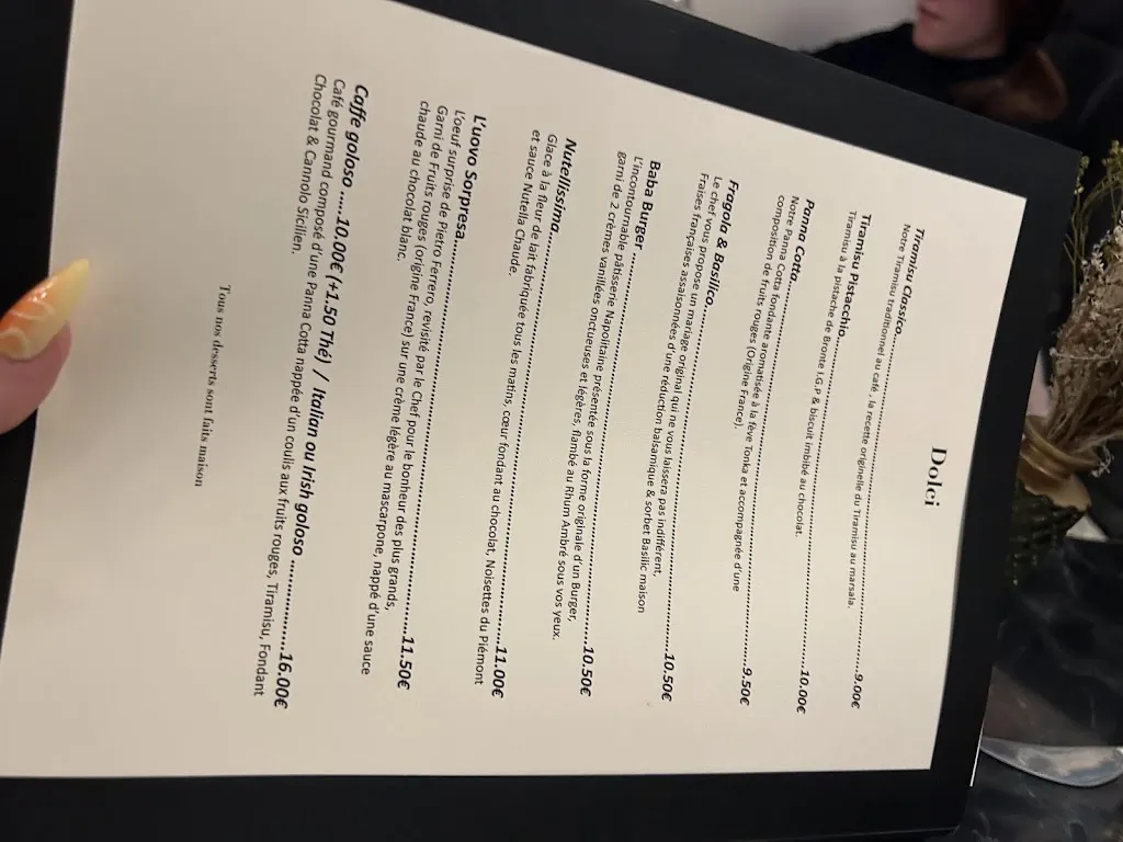 Menu_Bacio Divino - Restaurant Italien Lille_Lille_imagen_3