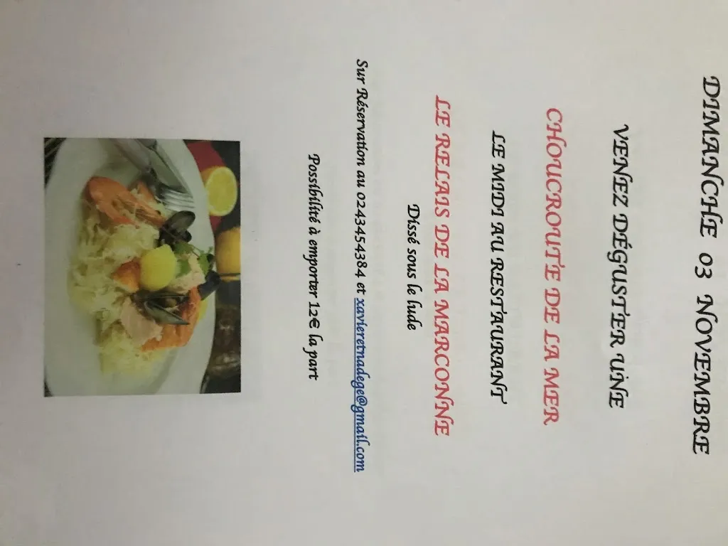 Menu_Le Relais de la Marconne_Lude_image_1