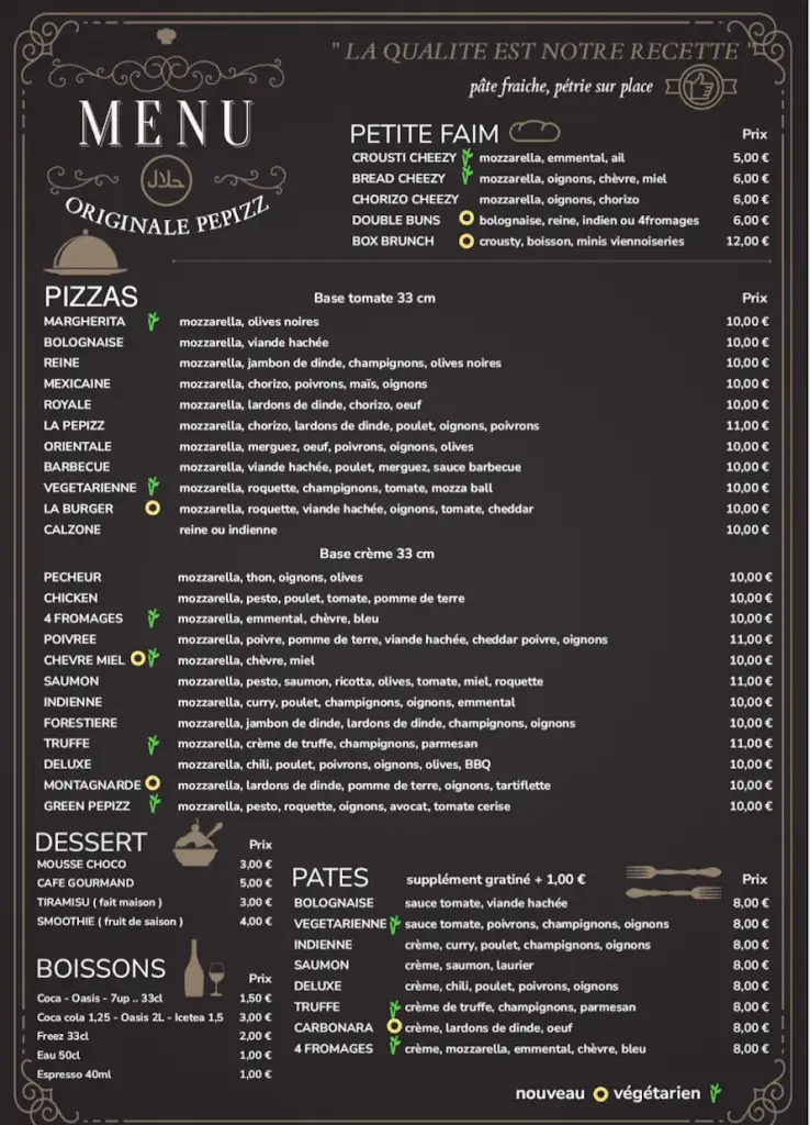 Menu_Originale Pepizz_Loos_image_1