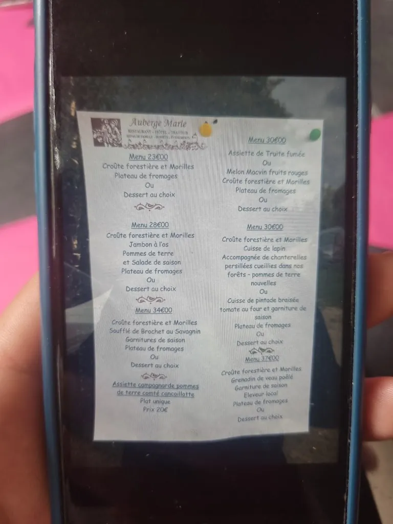 Menu_Hôtel Marle_Myon_image_1