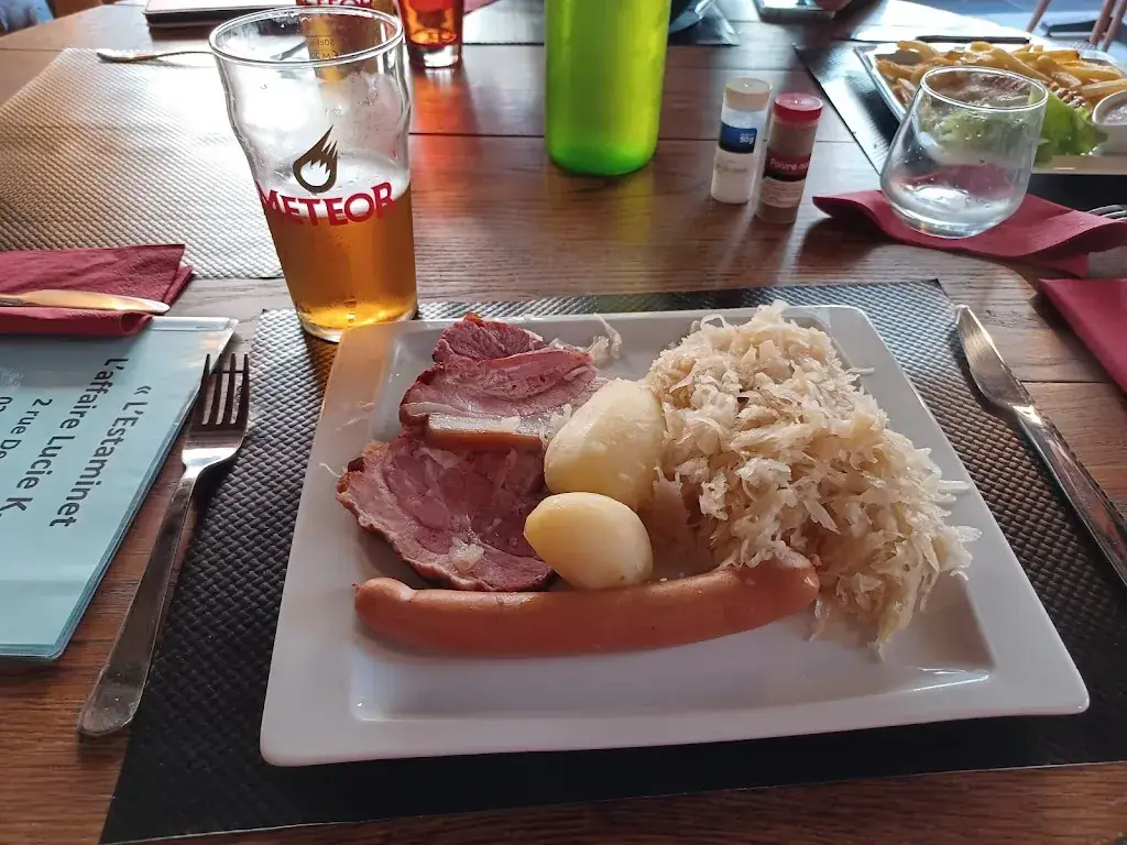 Menu_Estaminet Restaurant « L affaire Lucie K »_Marle_immagine_1