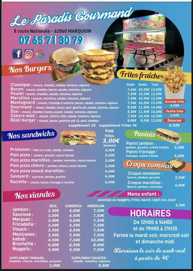 Menu_Le Paradis Gourmand_Marquion_image_1