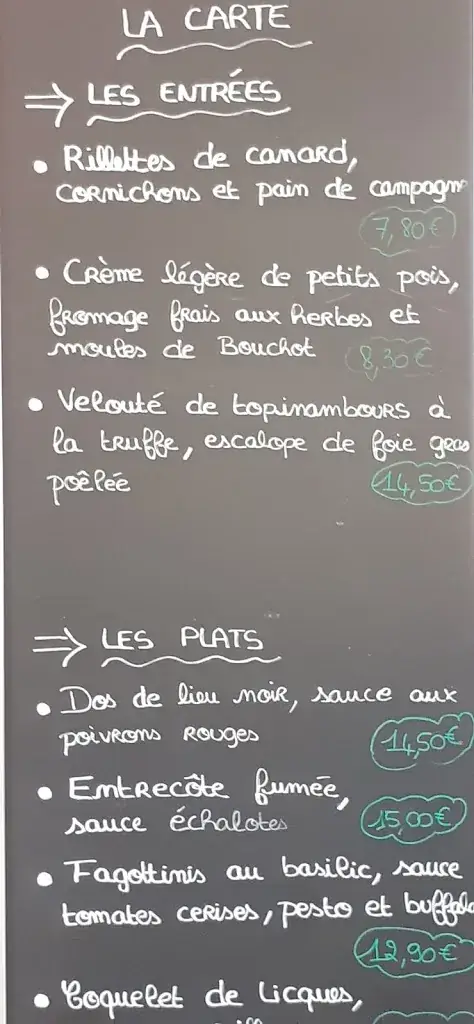 Menü_Auberge Des Maraichons_Écaillon_Bild_4