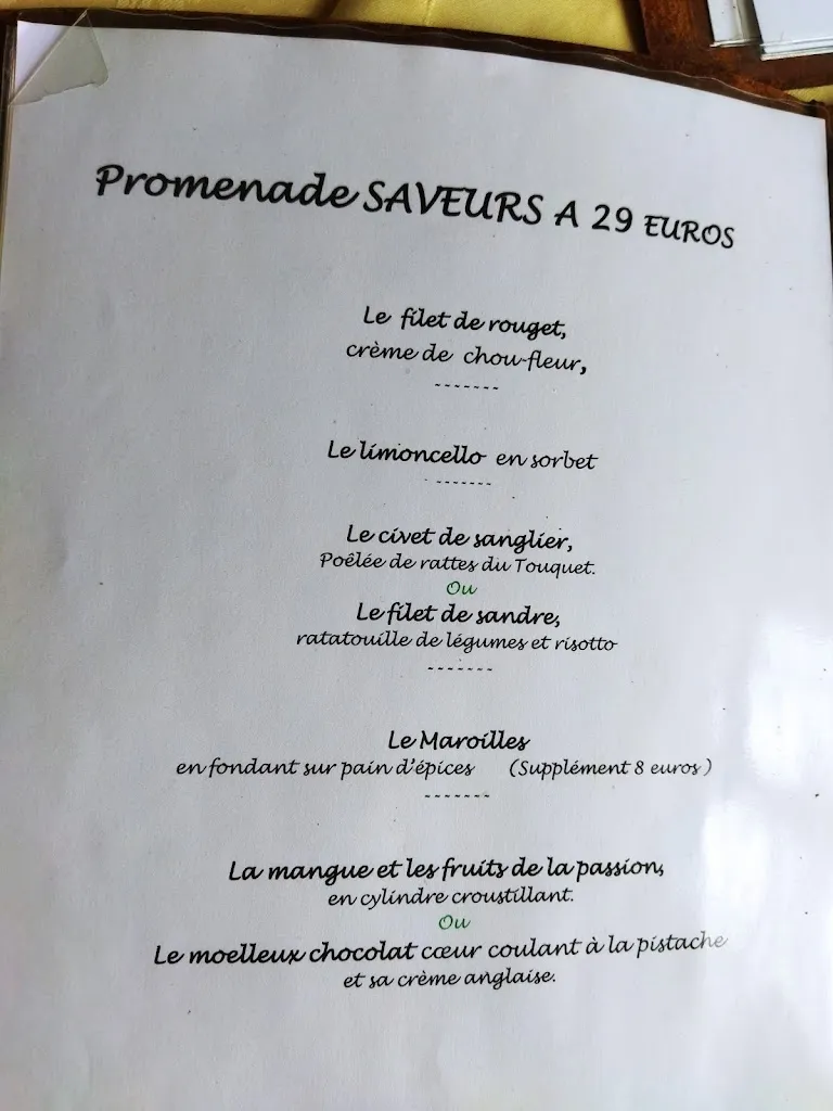 Menu_Restaurant @L'Auberge de la Forêt_Morbecque_image_2