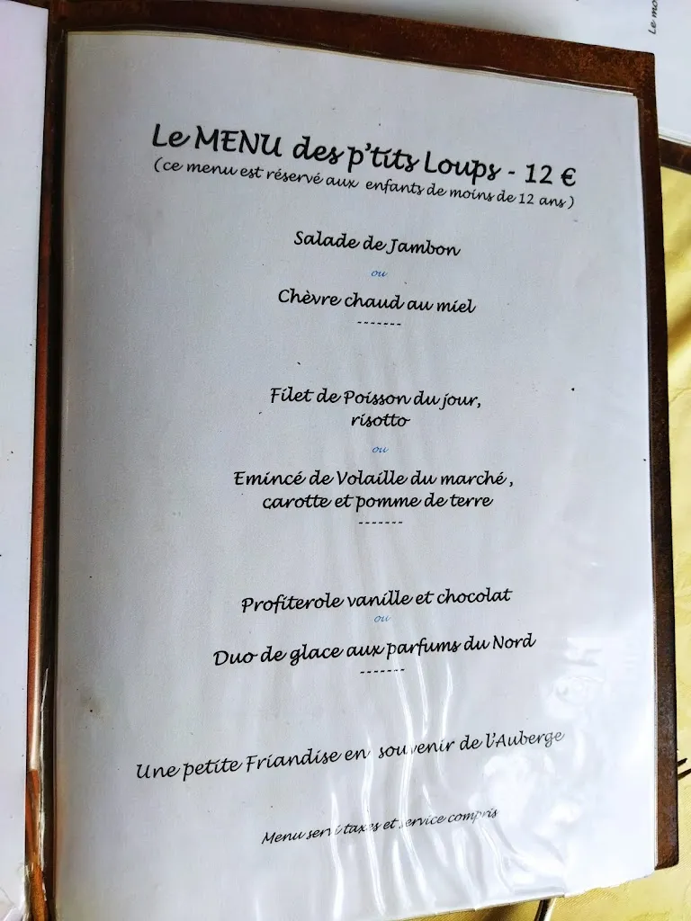 Menu_Restaurant @L'Auberge de la Forêt_Morbecque_image_3