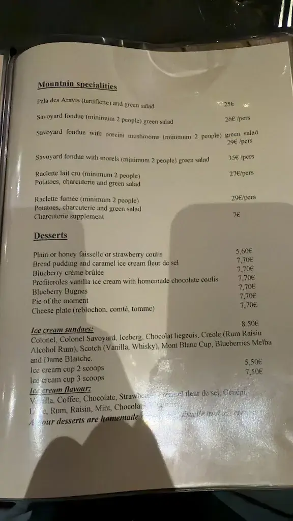 Menu_Au Village_Combloux_image_1