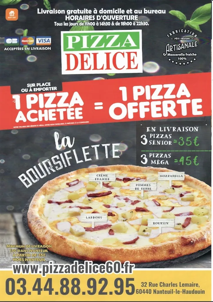 Menu_Pizza Délice_Nanteuil-le-Haudouin_immagine_3