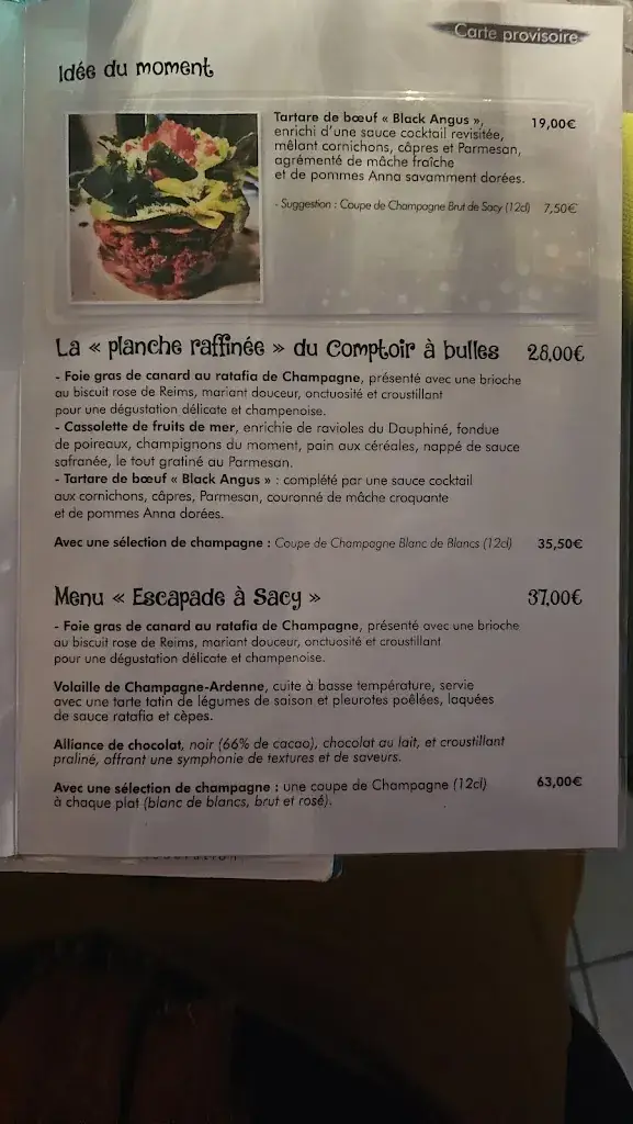 Menu_Le Comptoir à Bulles_Sacy_imagen_3