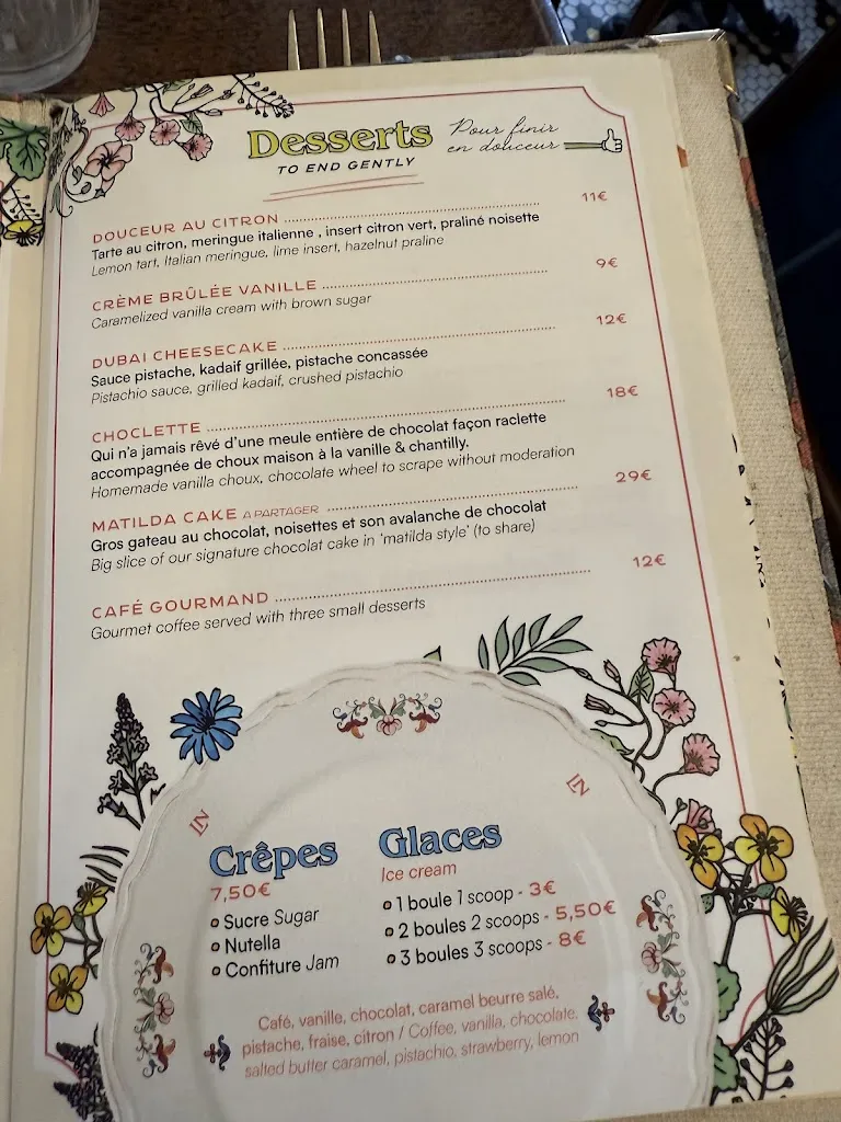 Menu_Le Nesle_Paris_image_2